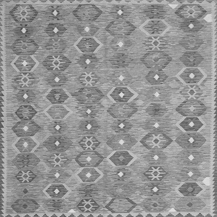 Round Machine Washable Abstract Gray Contemporary Rug, wshcon2928gry