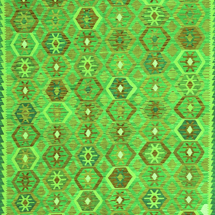 Abstract Green Contemporary Rug, con2928grn