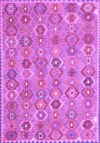 Abstract Purple Contemporary Rug, con2928pur