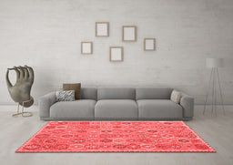 Contemporary Red Washable Rugs