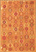 Abstract Orange Contemporary Rug, con2928org