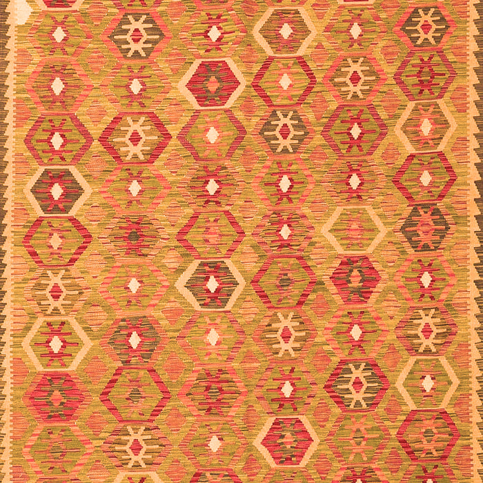 Abstract Orange Contemporary Rug, con2928org