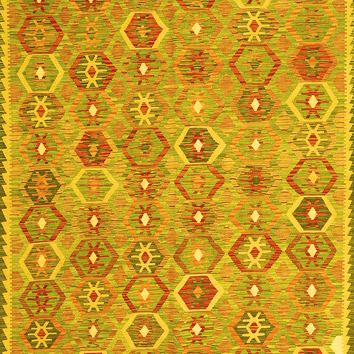 Machine Washable Abstract Yellow Contemporary Rug, wshcon2928yw