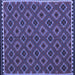 Square Oriental Blue Traditional Rug, con2929blu