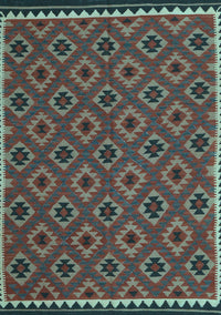 Oriental Light Blue Traditional Rug, con2929lblu