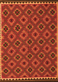 Oriental Orange Traditional Rug, con2929org