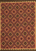 Machine Washable Oriental Brown Traditional Rug, wshcon2929brn