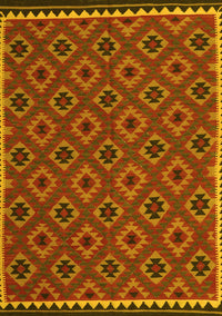 Oriental Yellow Traditional Rug, con2929yw