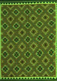 Oriental Green Traditional Rug, con2929grn