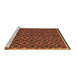 Sideview of Machine Washable Oriental Brown Traditional Rug, wshcon2929brn