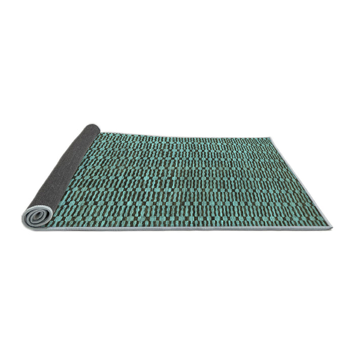 Sideview of Abstract Light Blue Contemporary Rug, con292lblu