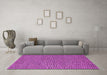 Machine Washable Abstract Purple Contemporary Area Rugs in a Living Room, wshcon292pur