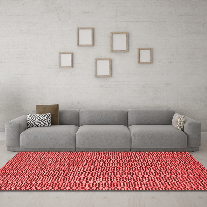 Contemporary Red Washable Rugs