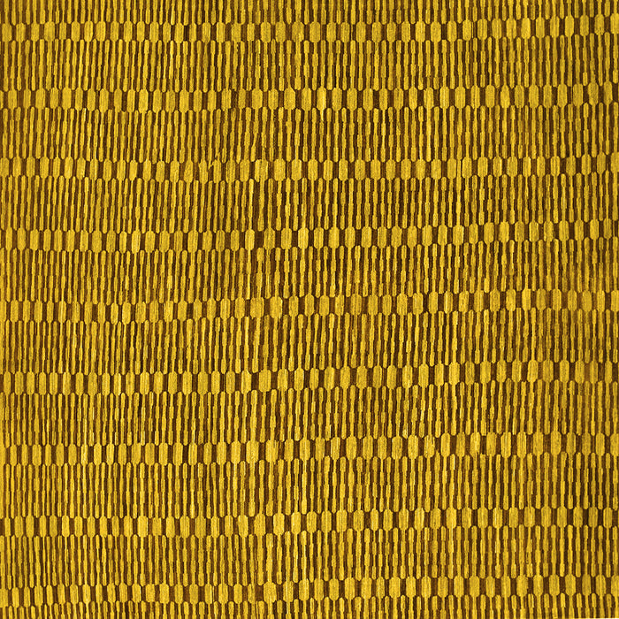 Square Abstract Yellow Contemporary Rug, con292yw