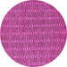 Round Machine Washable Abstract Pink Contemporary Rug, wshcon292pnk