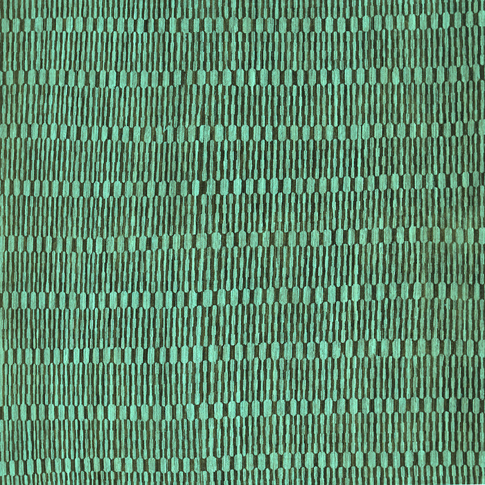 Square Machine Washable Abstract Turquoise Contemporary Area Rugs, wshcon292turq