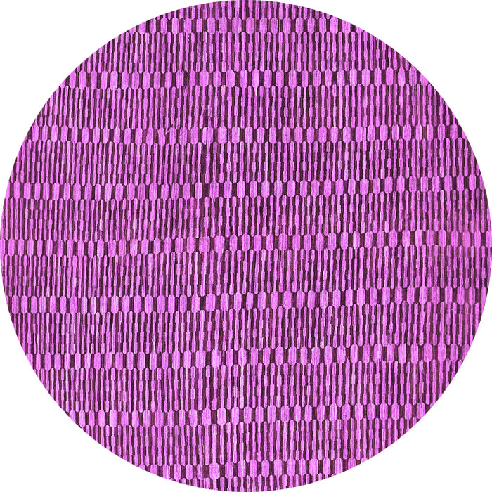 Round Abstract Purple Contemporary Rug, con292pur