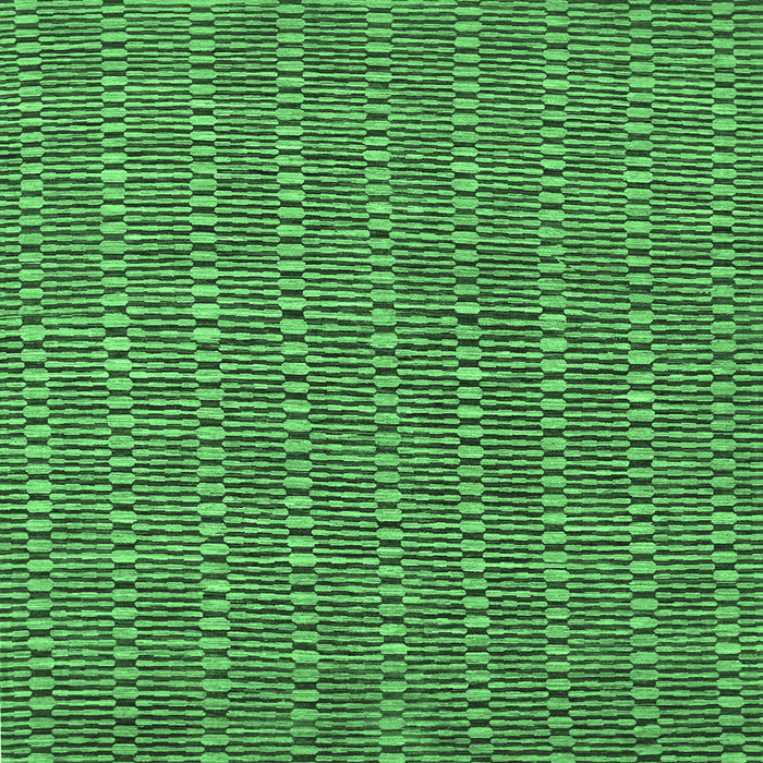 Square Machine Washable Abstract Emerald Green Contemporary Area Rugs, wshcon292emgrn