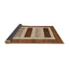 Thickness of Contemporary Mahogany Brown Modern Rug, con293