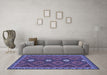 Machine Washable Oriental Blue Traditional Rug in a Living Room, wshcon2930blu