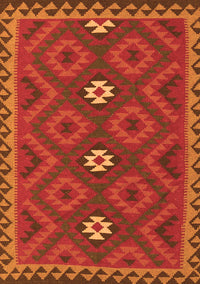 Oriental Orange Traditional Rug, con2930org