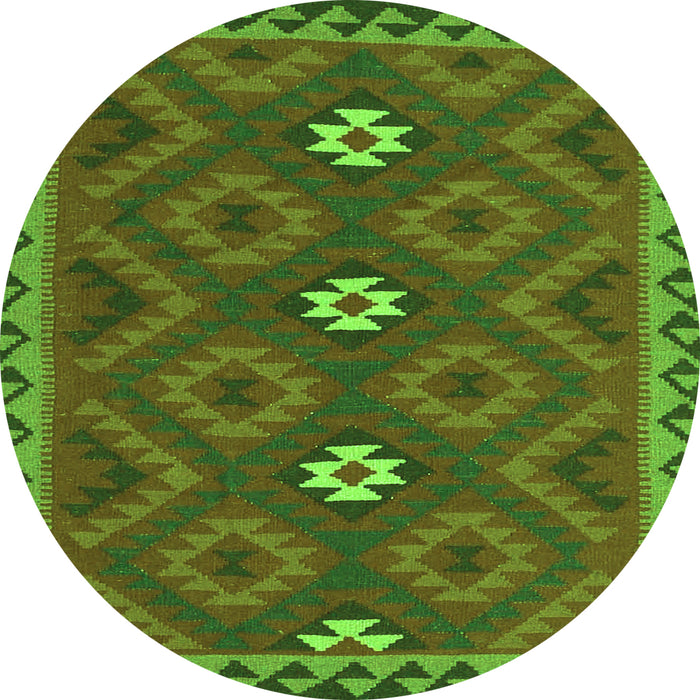 Machine Washable Oriental Green Traditional Area Rugs, wshcon2930grn