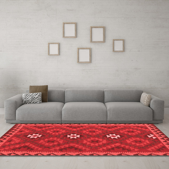 Traditional Red Washable Rugs