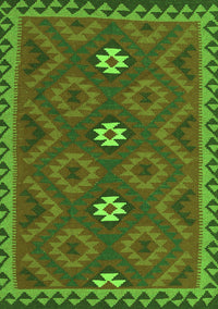 Oriental Green Traditional Rug, con2930grn