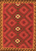 Serging Thickness of Machine Washable Oriental Orange Traditional Area Rugs, wshcon2930org