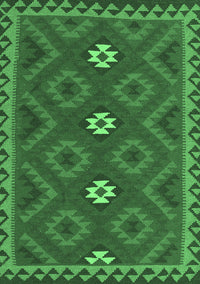 Oriental Emerald Green Traditional Rug, con2930emgrn