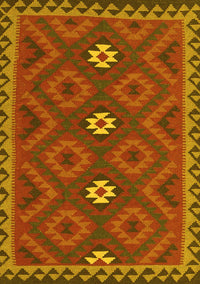 Oriental Yellow Traditional Rug, con2930yw