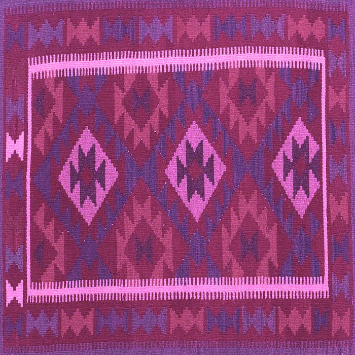Square Oriental Purple Traditional Rug, con2931pur