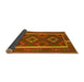 Sideview of Oriental Yellow Traditional Rug, con2931yw