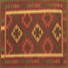 Square Machine Washable Oriental Brown Traditional Rug, wshcon2931brn