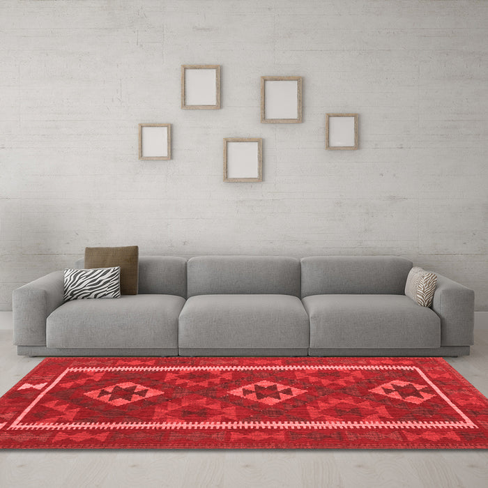 Traditional Red Washable Rugs