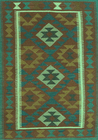 Oriental Turquoise Traditional Rug, con2931turq