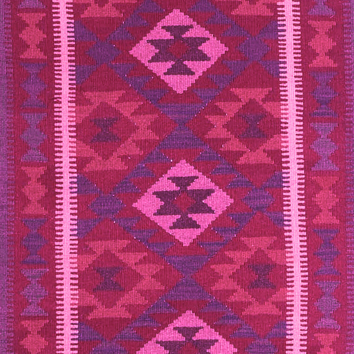 Machine Washable Oriental Pink Traditional Rug, wshcon2931pnk