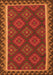 Serging Thickness of Machine Washable Oriental Orange Traditional Area Rugs, wshcon2932org