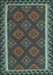 Oriental Light Blue Traditional Rug, con2932lblu
