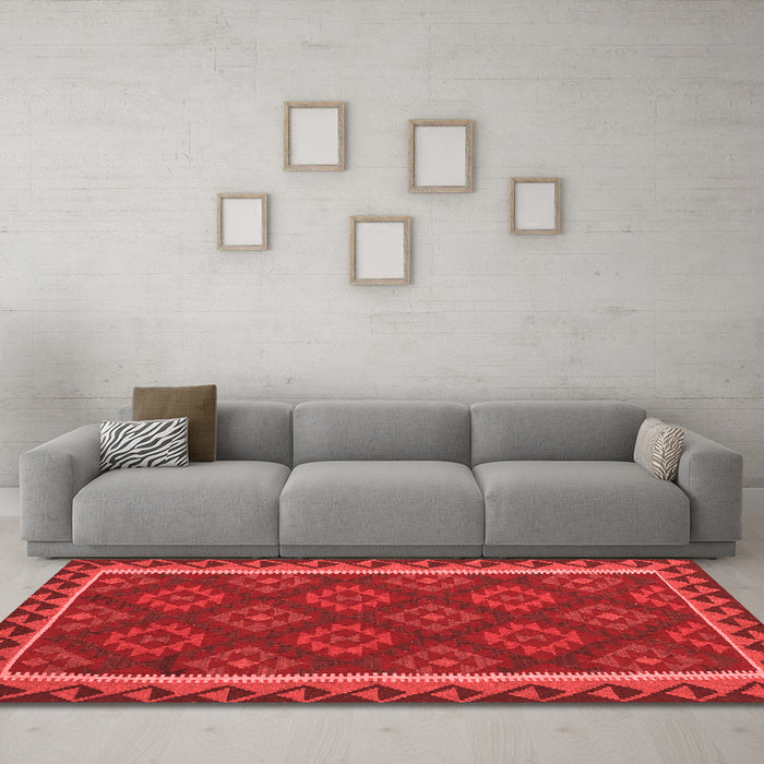 Traditional Red Washable Rugs