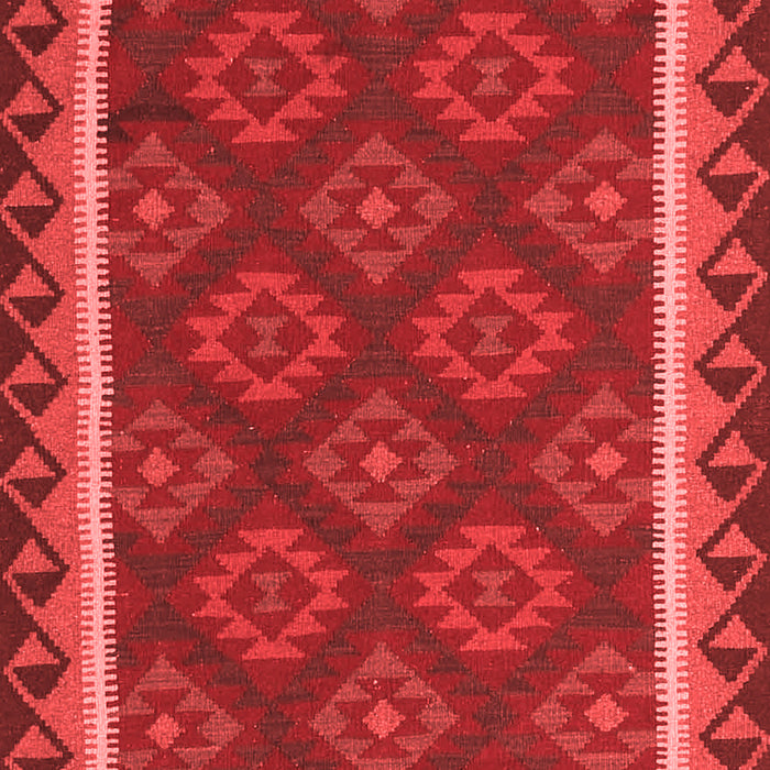 Machine Washable Oriental Red Traditional Rug, wshcon2932red