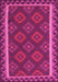 Machine Washable Oriental Pink Traditional Rug, wshcon2932pnk