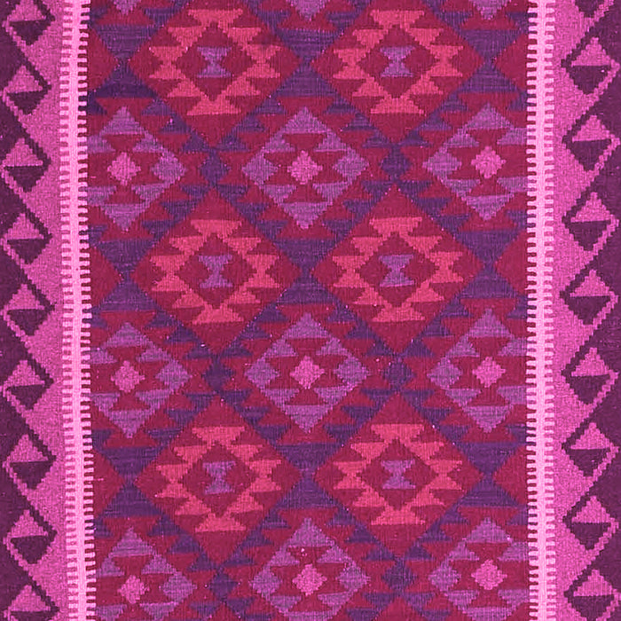 Machine Washable Oriental Pink Traditional Rug, wshcon2932pnk
