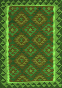 Oriental Green Traditional Rug, con2932grn