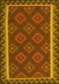 Oriental Yellow Traditional Rug, con2932yw