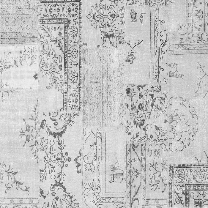 Serging Thickness of Machine Washable Abstract Gray Contemporary Rug, wshcon2933gry