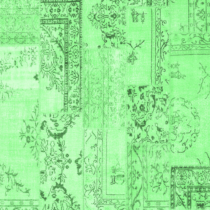 Abstract Emerald Green Contemporary Rug, con2933emgrn