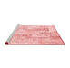 Contemporary Red Washable Rugs