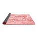 Abstract Red Contemporary Area Rugs