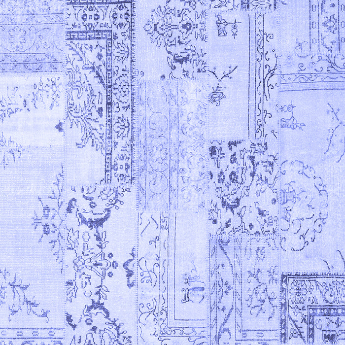 Abstract Blue Contemporary Rug, con2933blu